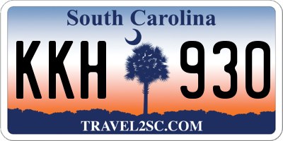 SC license plate KKH930