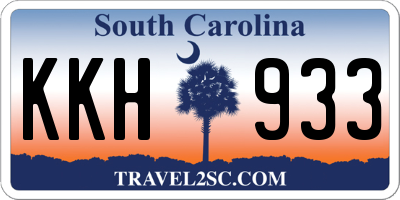 SC license plate KKH933
