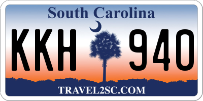 SC license plate KKH940