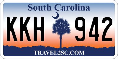 SC license plate KKH942