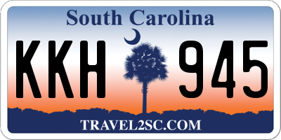 SC license plate KKH945