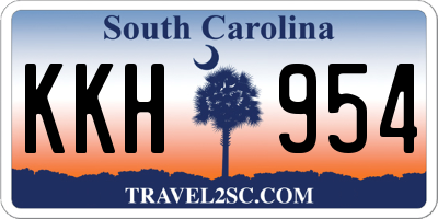 SC license plate KKH954