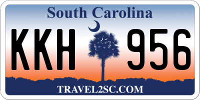 SC license plate KKH956