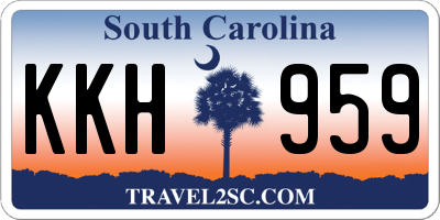 SC license plate KKH959