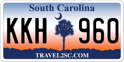 SC license plate KKH960