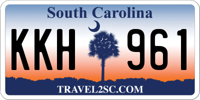 SC license plate KKH961