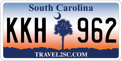 SC license plate KKH962