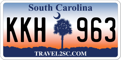 SC license plate KKH963