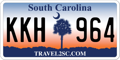 SC license plate KKH964