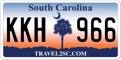 SC license plate KKH966