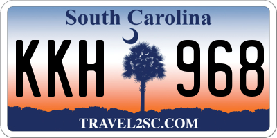 SC license plate KKH968