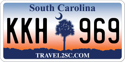 SC license plate KKH969