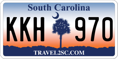 SC license plate KKH970