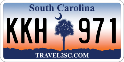 SC license plate KKH971