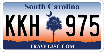 SC license plate KKH975