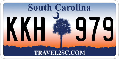 SC license plate KKH979