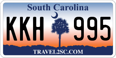 SC license plate KKH995