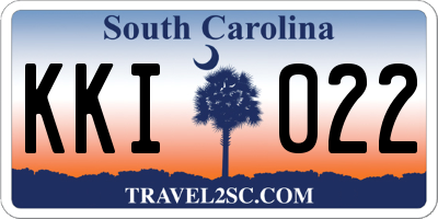 SC license plate KKI022