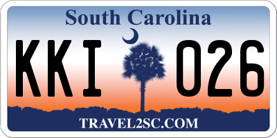 SC license plate KKI026