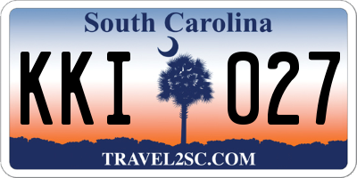 SC license plate KKI027