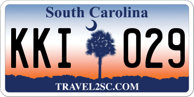 SC license plate KKI029