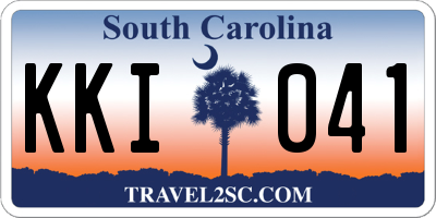 SC license plate KKI041