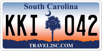 SC license plate KKI042
