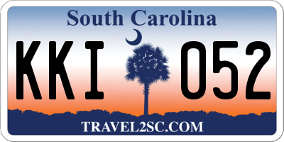 SC license plate KKI052