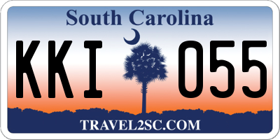 SC license plate KKI055