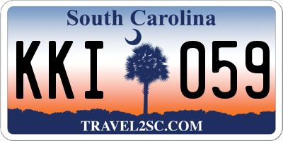 SC license plate KKI059