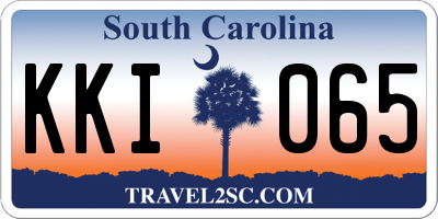 SC license plate KKI065
