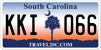 SC license plate KKI066
