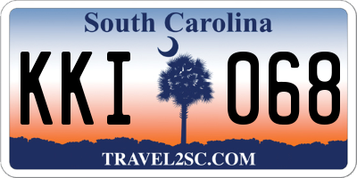 SC license plate KKI068