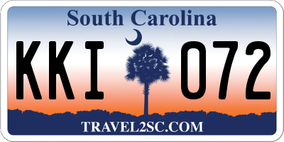 SC license plate KKI072