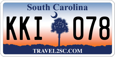 SC license plate KKI078