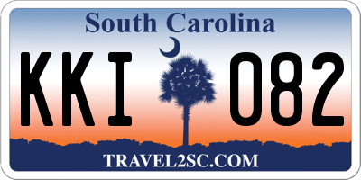 SC license plate KKI082