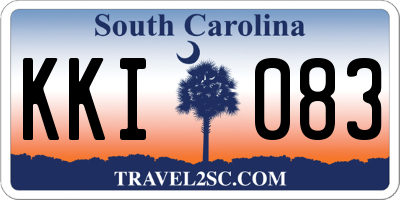 SC license plate KKI083