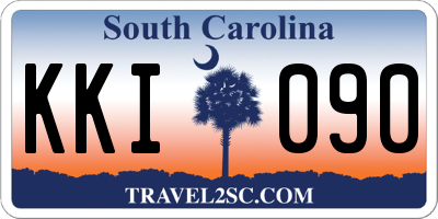 SC license plate KKI090