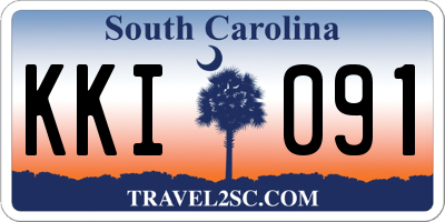 SC license plate KKI091