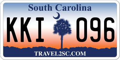 SC license plate KKI096
