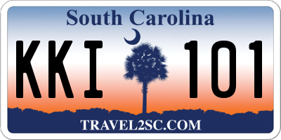 SC license plate KKI101