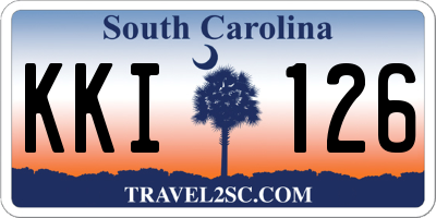 SC license plate KKI126