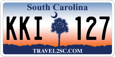 SC license plate KKI127