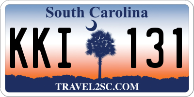 SC license plate KKI131