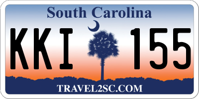 SC license plate KKI155