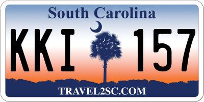 SC license plate KKI157