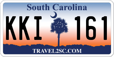 SC license plate KKI161