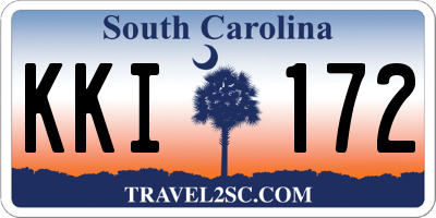 SC license plate KKI172