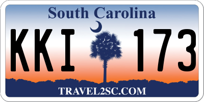 SC license plate KKI173