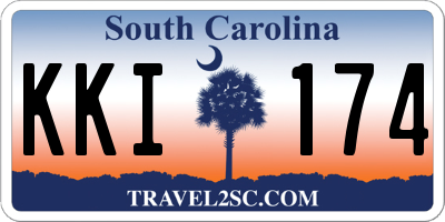 SC license plate KKI174